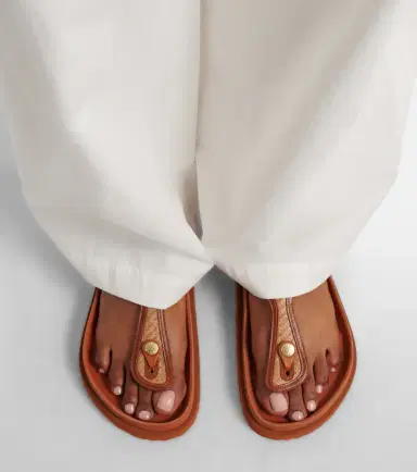 Birkenstock 1774 Gizeh leather-trimmed woven thong sandals | Thumbnail 5 Birkenstock 1774 Gizeh leather-trimmed woven thong sandals | Thumbnail 5