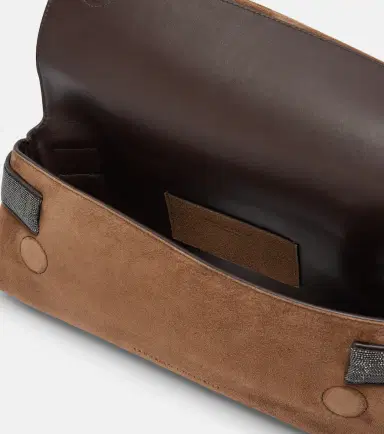 Brunello Cucinelli Essence Small suede top-handle bag | Thumbnail 2 Brunello Cucinelli Essence Small suede top-handle bag | Thumbnail 2