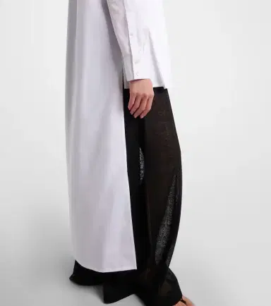 Alaïa Alaïa Asymmetric cotton poplin shirt | Thumbnail 4 Alaïa Alaïa Asymmetric cotton poplin shirt | Thumbnail 4