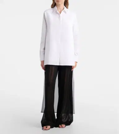 Alaïa Alaïa Asymmetric cotton poplin shirt | Thumbnail 5 Alaïa Alaïa Asymmetric cotton poplin shirt | Thumbnail 5