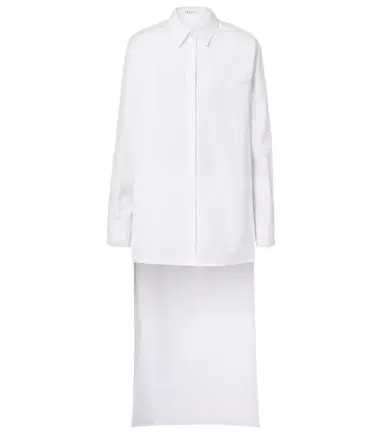 Alaïa Alaïa Asymmetric cotton poplin shirt | Thumbnail 1 Alaïa Alaïa Asymmetric cotton poplin shirt | Thumbnail 1