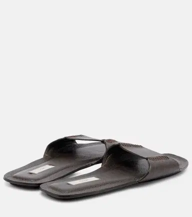 TOTEME Leather slides | Thumbnail 3 TOTEME Leather slides | Thumbnail 3