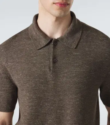 The Row Ravi silk, cashmere, and linen polo shirt | Thumbnail 3 The Row Ravi silk, cashmere, and linen polo shirt | Thumbnail 3