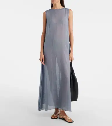 LESET Niko ramie maxi dress | Thumbnail 3 LESET Niko ramie maxi dress | Thumbnail 3