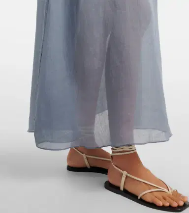 LESET Niko ramie maxi dress | Thumbnail 4 LESET Niko ramie maxi dress | Thumbnail 4