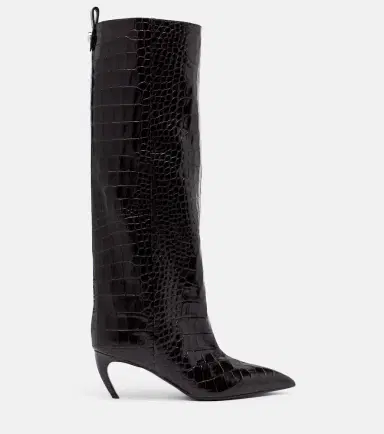The Attico Lea croc-effect leather knee-high boots | Thumbnail 2 The Attico Lea croc-effect leather knee-high boots | Thumbnail 2