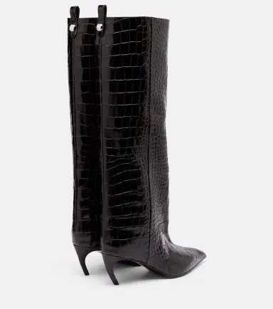 The Attico Lea croc-effect leather knee-high boots | Thumbnail 3 The Attico Lea croc-effect leather knee-high boots | Thumbnail 3