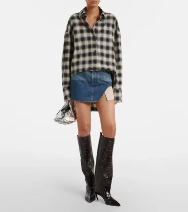 The Attico Lea croc-effect leather knee-high boots | Thumbnail 5 The Attico Lea croc-effect leather knee-high boots | Thumbnail 5