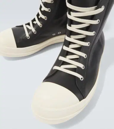 Rick Owens Jumbolace leather high-top sneakers | Thumbnail 3 Rick Owens Jumbolace leather high-top sneakers | Thumbnail 3