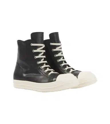 Rick Owens Jumbolace leather high-top sneakers | Thumbnail 1 Rick Owens Jumbolace leather high-top sneakers | Thumbnail 1