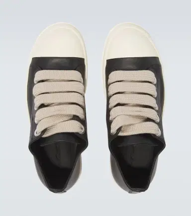 Rick Owens Jumbolace leather low-top sneakers | Thumbnail 4 Rick Owens Jumbolace leather low-top sneakers | Thumbnail 4