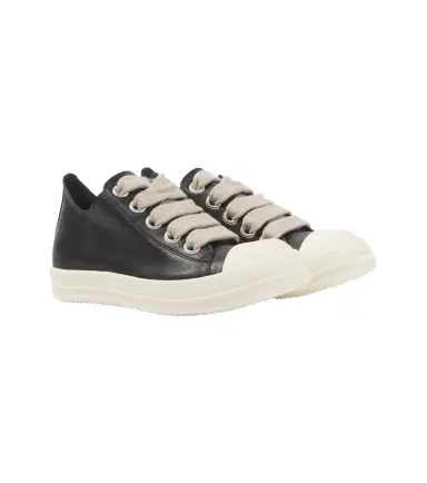 Rick Owens Jumbolace leather low-top sneakers | Thumbnail 1 Rick Owens Jumbolace leather low-top sneakers | Thumbnail 1