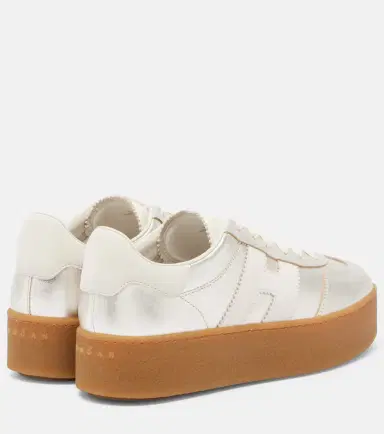 Hogan H698 metallic leather platform sneakers | Thumbnail 2 Hogan H698 metallic leather platform sneakers | Thumbnail 2