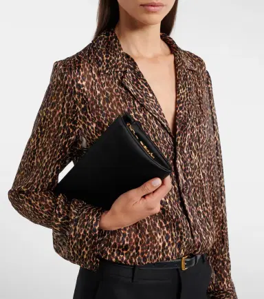 Saint Laurent Cassandre satin clutch | Thumbnail 7 Saint Laurent Cassandre satin clutch | Thumbnail 7
