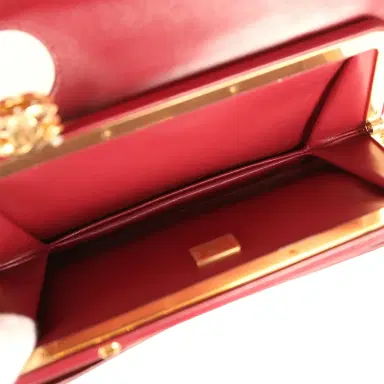 Chanel Chanel CC Clutch Burgundy Croc Embossed Calfskin Gold Hardware | Thumbnail 8 Chanel Chanel CC Clutch Burgundy Croc Embossed Calfskin Gold Hardware | Thumbnail 8