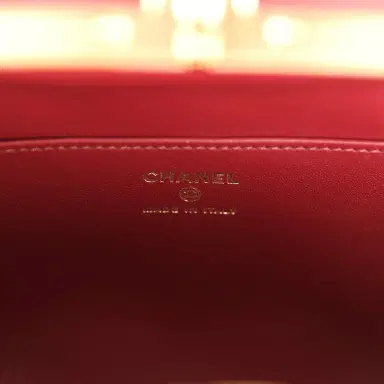 Chanel Chanel Large Quilted Clutch with Chain Dark Burgundy Lambskin Gold Hardware | Thumbnail 9 Chanel Chanel Large Quilted Clutch with Chain Dark Burgundy Lambskin Gold Hardware | Thumbnail 9