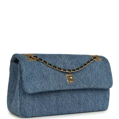 Chanel Chanel Medium "Eyes on You" Flap Bag Blue Denim Gold Hardware | Thumbnail 2 Chanel Chanel Medium "Eyes on You" Flap Bag Blue Denim Gold Hardware | Thumbnail 2