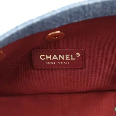 Chanel Chanel Medium "Eyes on You" Flap Bag Blue Denim Gold Hardware | Thumbnail 11 Chanel Chanel Medium "Eyes on You" Flap Bag Blue Denim Gold Hardware | Thumbnail 11