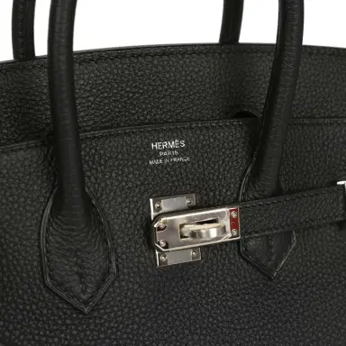 HERMÈS Hermes Birkin 25 Black Togo Palladium Hardware | Thumbnail 6 HERMÈS Hermes Birkin 25 Black Togo Palladium Hardware | Thumbnail 6