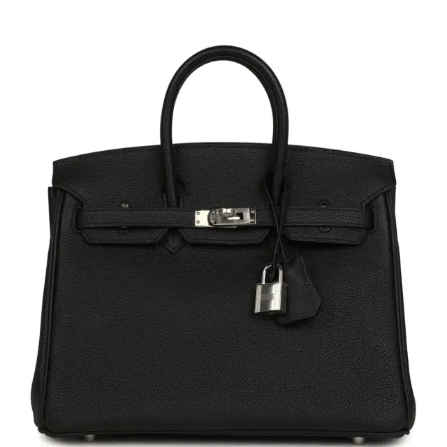 Hermes Birkin 25 Black Togo Palladium Hardware Hermes Birkin 25 Black Togo Palladium Hardware