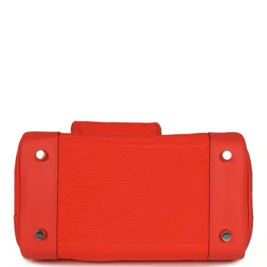 HERMÈS Hermes Birkin 25 Cargo Orange Field Toile Goeland and Swift Palladium Hardware | Thumbnail 6 HERMÈS Hermes Birkin 25 Cargo Orange Field Toile Goeland and Swift Palladium Hardware | Thumbnail 6