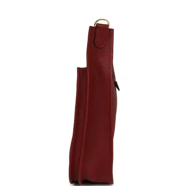 HERMÈS Hermes Evelyne III PM Rouge H Clemence Gold Hardware | Thumbnail 3 HERMÈS Hermes Evelyne III PM Rouge H Clemence Gold Hardware | Thumbnail 3