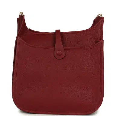 HERMÈS Hermes Evelyne III PM Rouge H Clemence Gold Hardware | Thumbnail 4 HERMÈS Hermes Evelyne III PM Rouge H Clemence Gold Hardware | Thumbnail 4