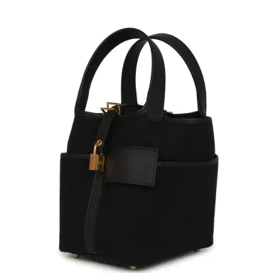 HERMÈS Hermes Picotin Cargo 18 Black Toile Goeland and Swift Gold Hardware | Thumbnail 3 HERMÈS Hermes Picotin Cargo 18 Black Toile Goeland and Swift Gold Hardware | Thumbnail 3