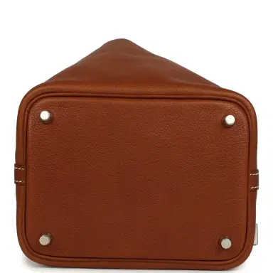 HERMÈS Hermes Picotin Lock 18 Fauve Barenia Faubourg Palladium Hardware | Thumbnail 6 HERMÈS Hermes Picotin Lock 18 Fauve Barenia Faubourg Palladium Hardware | Thumbnail 6