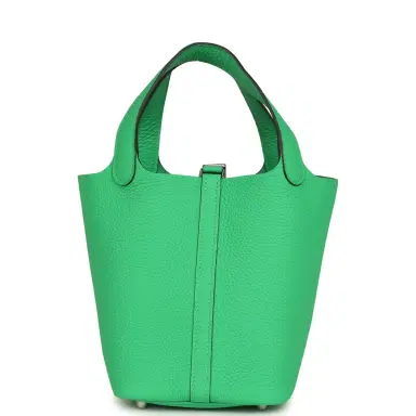 HERMÈS Hermes Picotin Lock 18 Vert Comics Clemence Palladium Hardware | Thumbnail 4 HERMÈS Hermes Picotin Lock 18 Vert Comics Clemence Palladium Hardware | Thumbnail 4