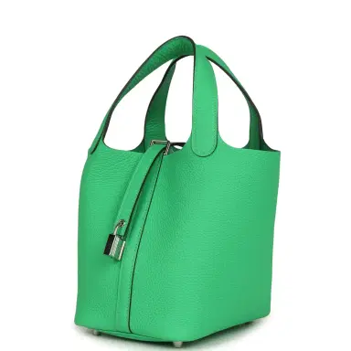 HERMÈS Hermes Picotin Lock 18 Vert Comics Clemence Palladium Hardware | Thumbnail 5 HERMÈS Hermes Picotin Lock 18 Vert Comics Clemence Palladium Hardware | Thumbnail 5
