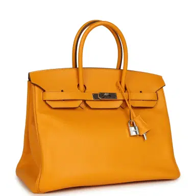 HERMÈS Pre-owned Hermes Birkin 35 Jaune D'or Epsom Palladium Hardware | Thumbnail 2 HERMÈS Pre-owned Hermes Birkin 35 Jaune D'or Epsom Palladium Hardware | Thumbnail 2