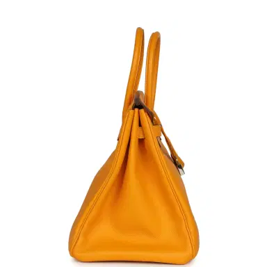 HERMÈS Pre-owned Hermes Birkin 35 Jaune D'or Epsom Palladium Hardware | Thumbnail 3 HERMÈS Pre-owned Hermes Birkin 35 Jaune D'or Epsom Palladium Hardware | Thumbnail 3