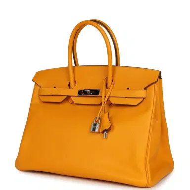 HERMÈS Pre-owned Hermes Birkin 35 Jaune D'or Epsom Palladium Hardware | Thumbnail 5 HERMÈS Pre-owned Hermes Birkin 35 Jaune D'or Epsom Palladium Hardware | Thumbnail 5