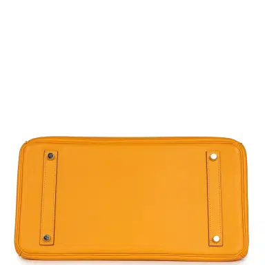 HERMÈS Pre-owned Hermes Birkin 35 Jaune D'or Epsom Palladium Hardware | Thumbnail 6 HERMÈS Pre-owned Hermes Birkin 35 Jaune D'or Epsom Palladium Hardware | Thumbnail 6