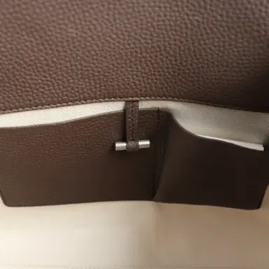 The Row The Row Soft Margaux 12 Bag Deep Brown Calfskin Silver Hardware | Thumbnail 8 The Row The Row Soft Margaux 12 Bag Deep Brown Calfskin Silver Hardware | Thumbnail 8