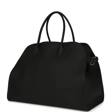 The Row The Row Soft Margaux 17 Bag Black Calfskin Silver Hardware | Thumbnail 5 The Row The Row Soft Margaux 17 Bag Black Calfskin Silver Hardware | Thumbnail 5