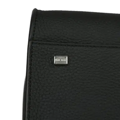 The Row The Row Soft Margaux 17 Bag Black Calfskin Silver Hardware | Thumbnail 8 The Row The Row Soft Margaux 17 Bag Black Calfskin Silver Hardware | Thumbnail 8