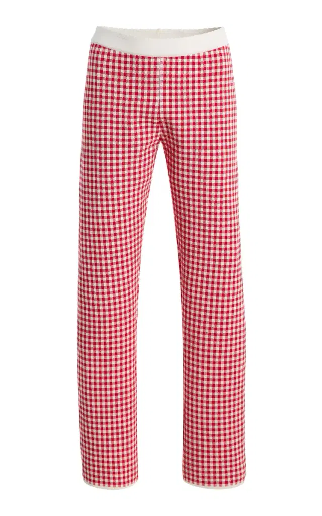 Micah Gingham Knit Pants Micah Gingham Knit Pants