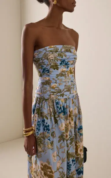Cara Cara Montreal Floral Cotton Gown | Thumbnail 3 Cara Cara Montreal Floral Cotton Gown | Thumbnail 3