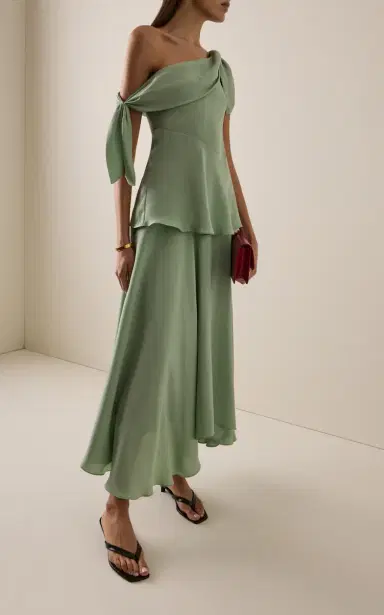 Rodarte Exclusive Bias Silk-Crepe Midi Skirt | Thumbnail 2 Rodarte Exclusive Bias Silk-Crepe Midi Skirt | Thumbnail 2
