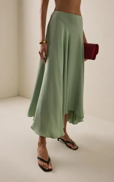 Rodarte Exclusive Bias Silk-Crepe Midi Skirt | Thumbnail 3 Rodarte Exclusive Bias Silk-Crepe Midi Skirt | Thumbnail 3