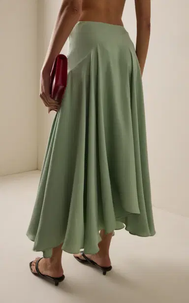 Rodarte Exclusive Bias Silk-Crepe Midi Skirt | Thumbnail 4 Rodarte Exclusive Bias Silk-Crepe Midi Skirt | Thumbnail 4