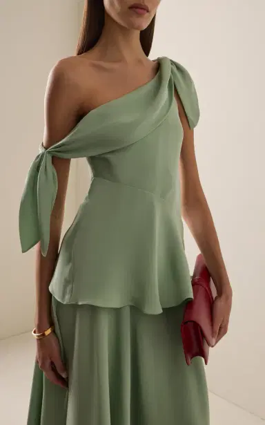 Rodarte Exclusive Tie-Detailed Bias Silk-Crepe Top | Thumbnail 2 Rodarte Exclusive Tie-Detailed Bias Silk-Crepe Top | Thumbnail 2