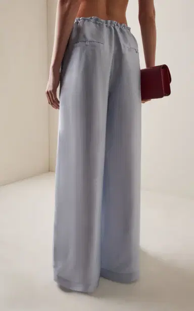 KALLMEYER Exclusive Wesley Drawstring Crepe Wide-Leg Pants | Thumbnail 4 KALLMEYER Exclusive Wesley Drawstring Crepe Wide-Leg Pants | Thumbnail 4