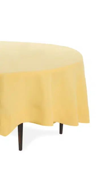 Moda Domus Round Linen Tablecloth - Yellow | Thumbnail 5 Moda Domus Round Linen Tablecloth - Yellow | Thumbnail 5