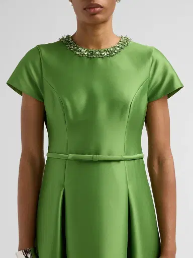 SACHIN & BABI Women's Blythe Embellished Neck A-Line Gown - Green Garnet | Thumbnail 5 SACHIN & BABI Women's Blythe Embellished Neck A-Line Gown - Green Garnet | Thumbnail 5