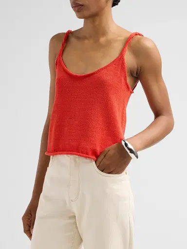 SEROYA Women's Aimee Linen-Cotton Tank | Thumbnail 4 SEROYA Women's Aimee Linen-Cotton Tank | Thumbnail 4