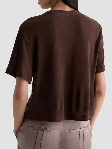 AG Jeans Women's Charli Crewneck T-Shirt - Oak Barrel | Thumbnail 3 AG Jeans Women's Charli Crewneck T-Shirt - Oak Barrel | Thumbnail 3