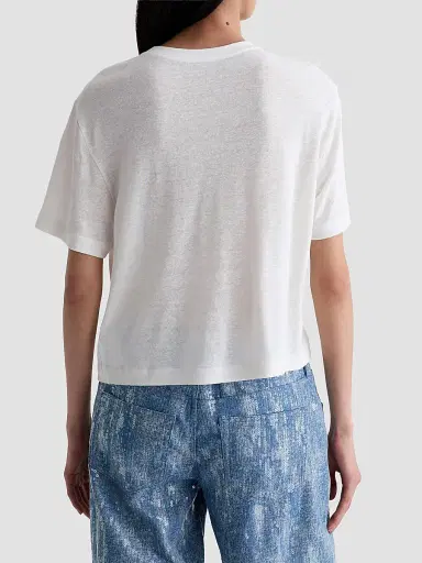 AG Jeans Women's Charli Crewneck T-Shirt - Powder | Thumbnail 3 AG Jeans Women's Charli Crewneck T-Shirt - Powder | Thumbnail 3